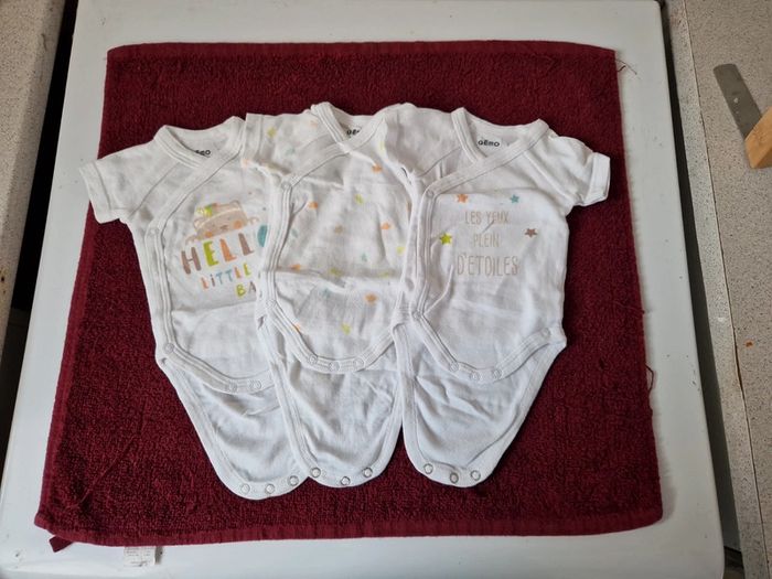 Lot de 3 bodies manches courtes