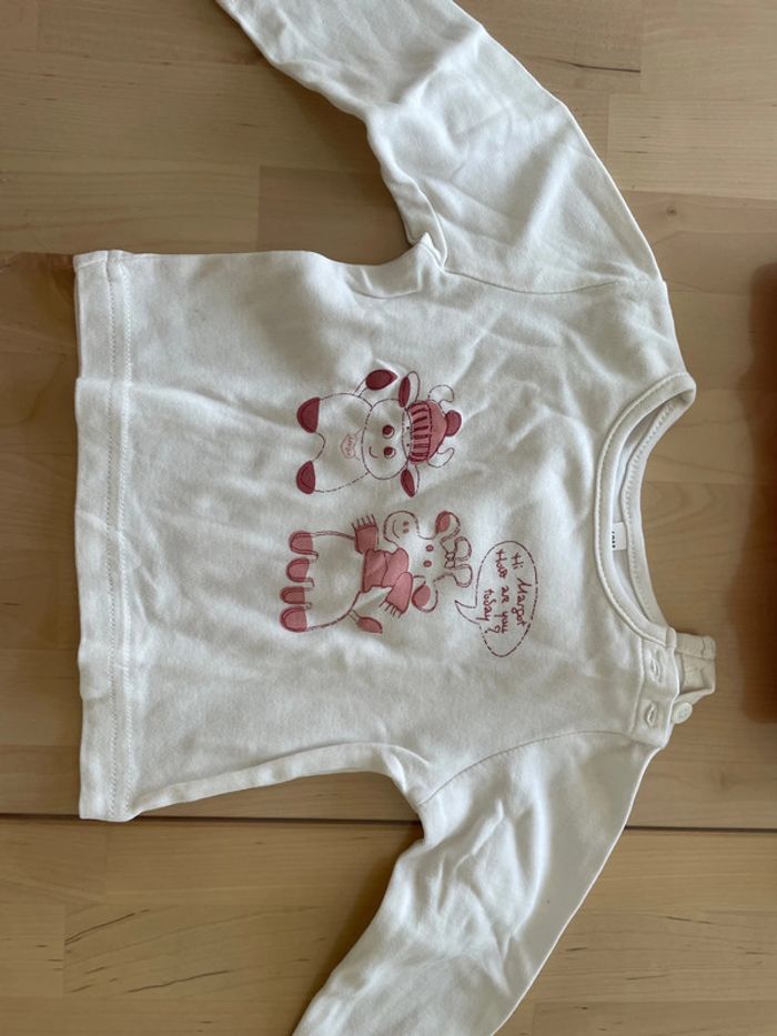 Lot de 12 tee shirts ML 12 mois fille - photo numéro 10