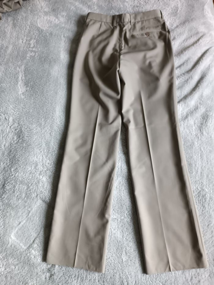 Pantalon beige homme classique élégant - photo numéro 7