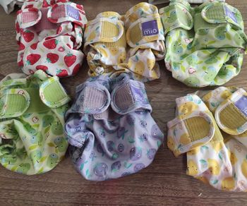 Lot 6 couches (surcouche) lavables taille 2 Bambino Mio