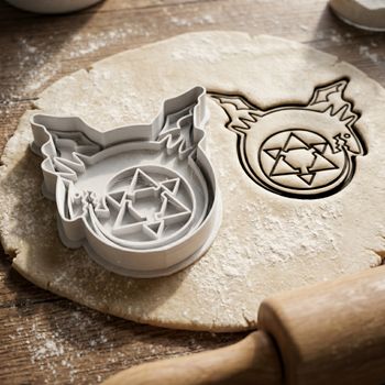 Emporte-pièce Ouroboros inspiré Fullmetal Alchemist pour biscuits et sablés manga