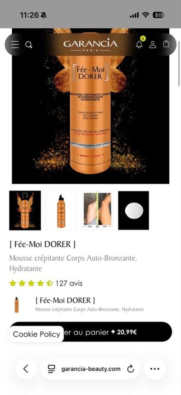 Garancia autobronzant - photo numéro 4