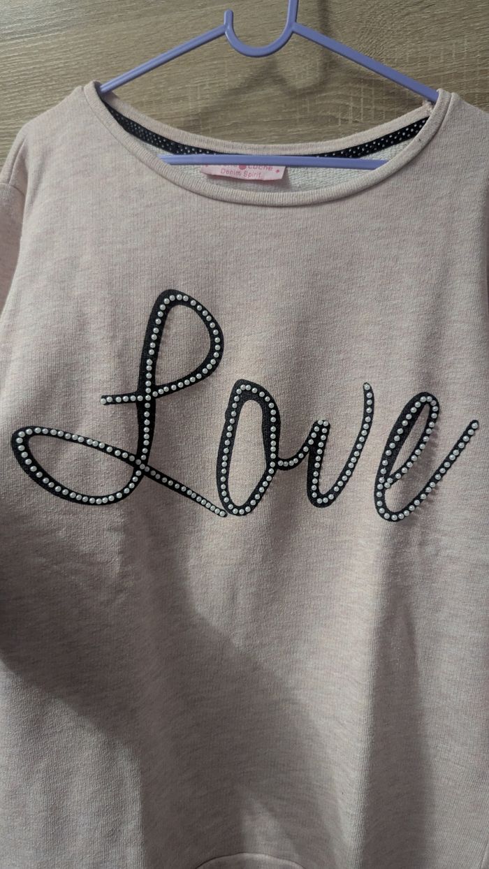 Pull rose love - photo numéro 2