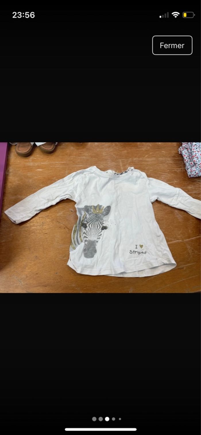 Lot de 8 t-shirt fille 18 mois - photo numéro 3