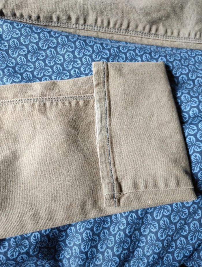 Pantalon droit marron clair jaune moutarde vraies poches - photo numéro 6