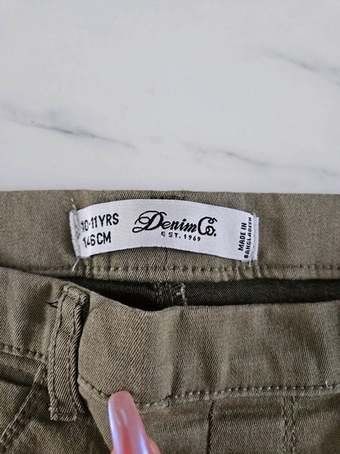 Denim Co jegging kaki taille 10 11 ans - photo numéro 4