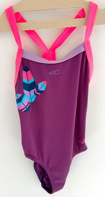 Maillot de bain une pièce violet et rose