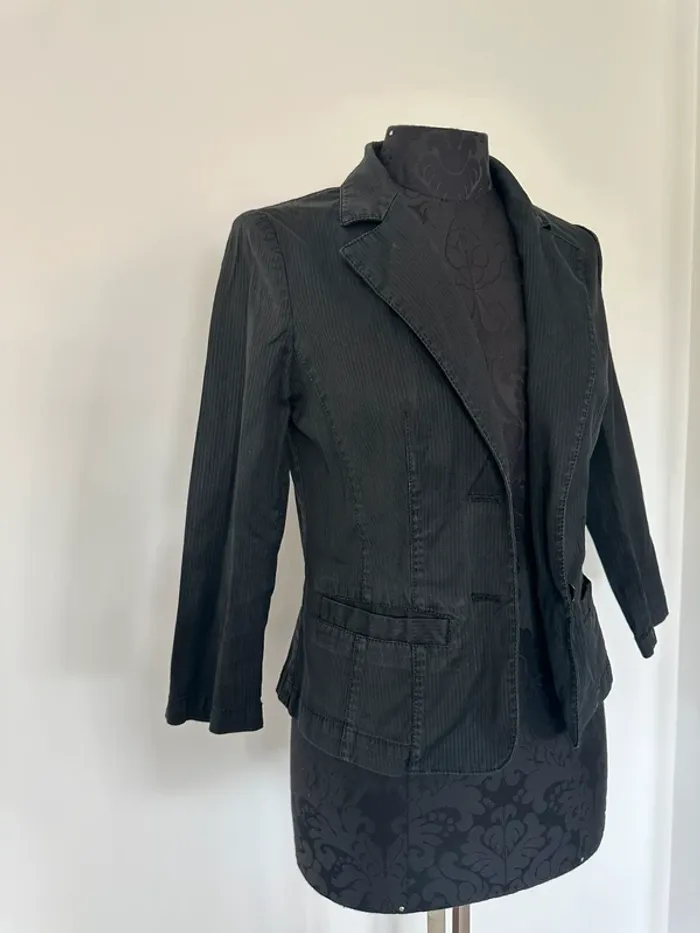 Veste blazer cintré noir - photo numéro 3
