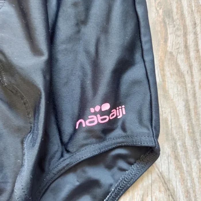 Maillot de bain 1 pièce nabaiji taille 44 noir & rose - photo numéro 3