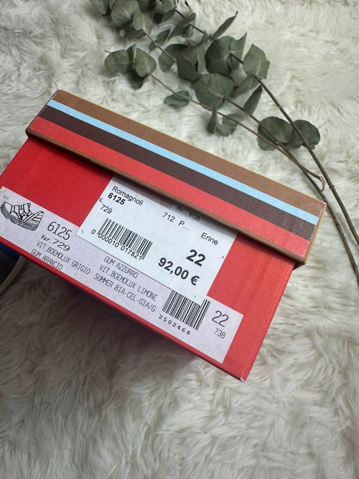 Paire de sandales grise Romagnoli taille 22 - photo numéro 7