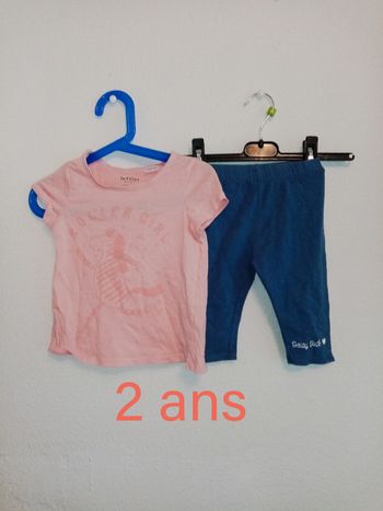 2 ans Ensemble Disney (diff marq) print été /Excellent état