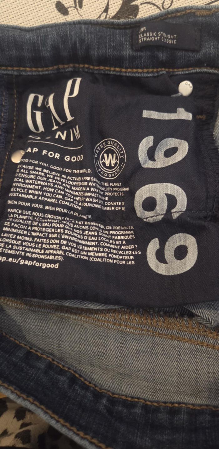 Jean GAP Denim 29R Classic Straight – Coupe droite intemporelle – Excellent état - photo numéro 8