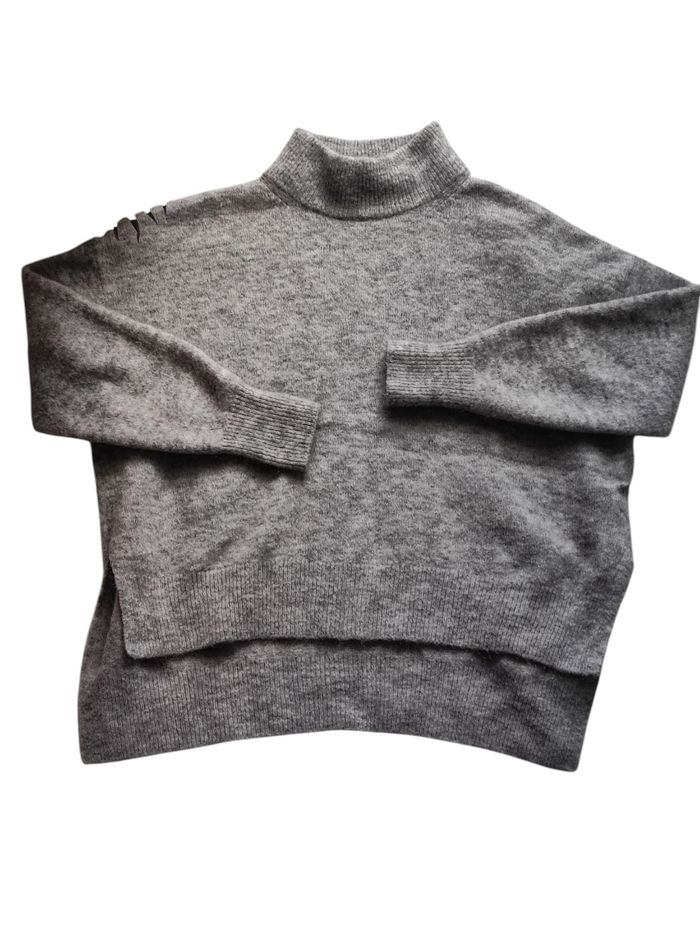 Pull d'hiver à col rouler doux taille S