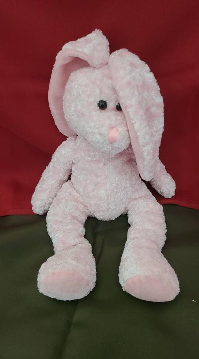 Doudou lapin rose brillant  JEMINI - photo numéro 5