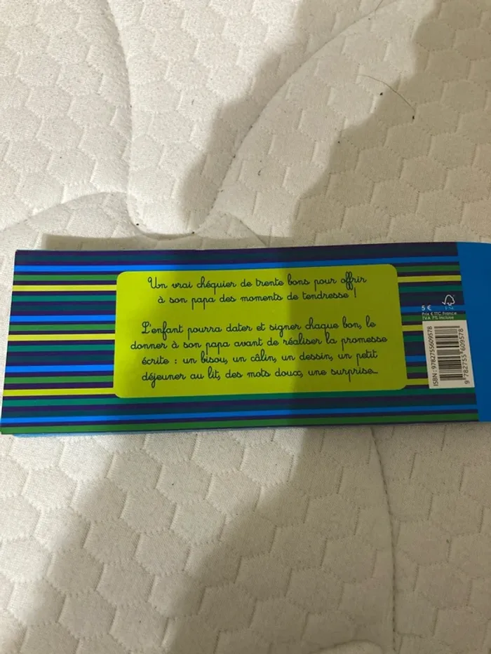 Chéquier cadeaux papa - photo numéro 8