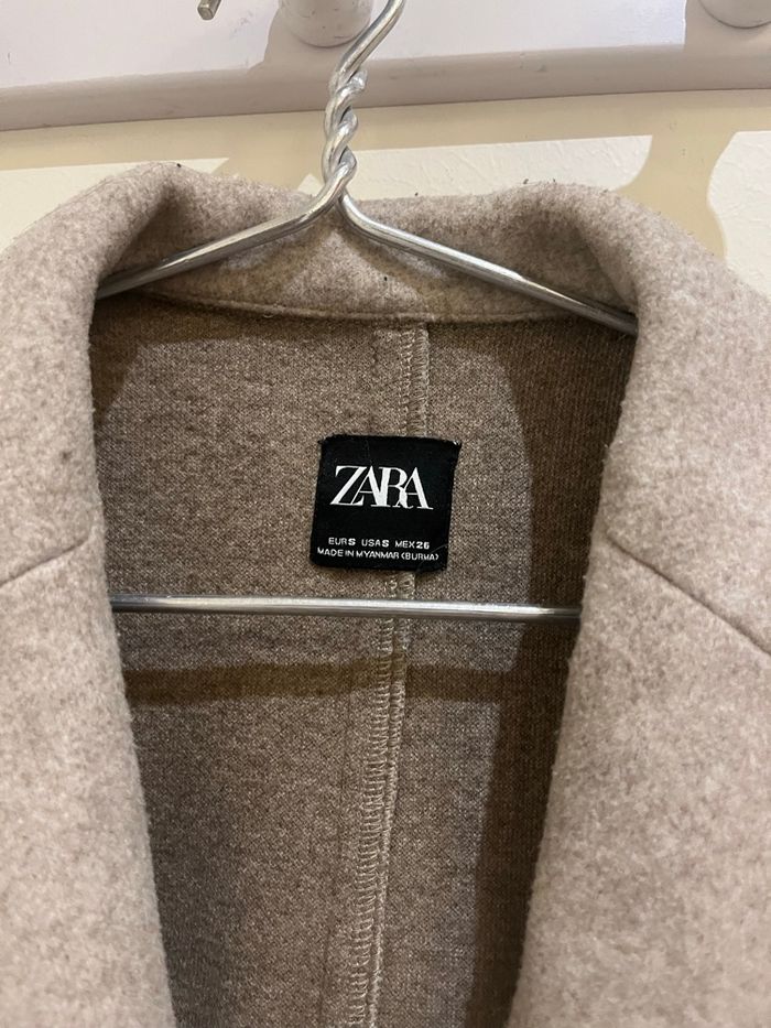Manteau long beige chic hiver zara taille S/36 - photo numéro 2