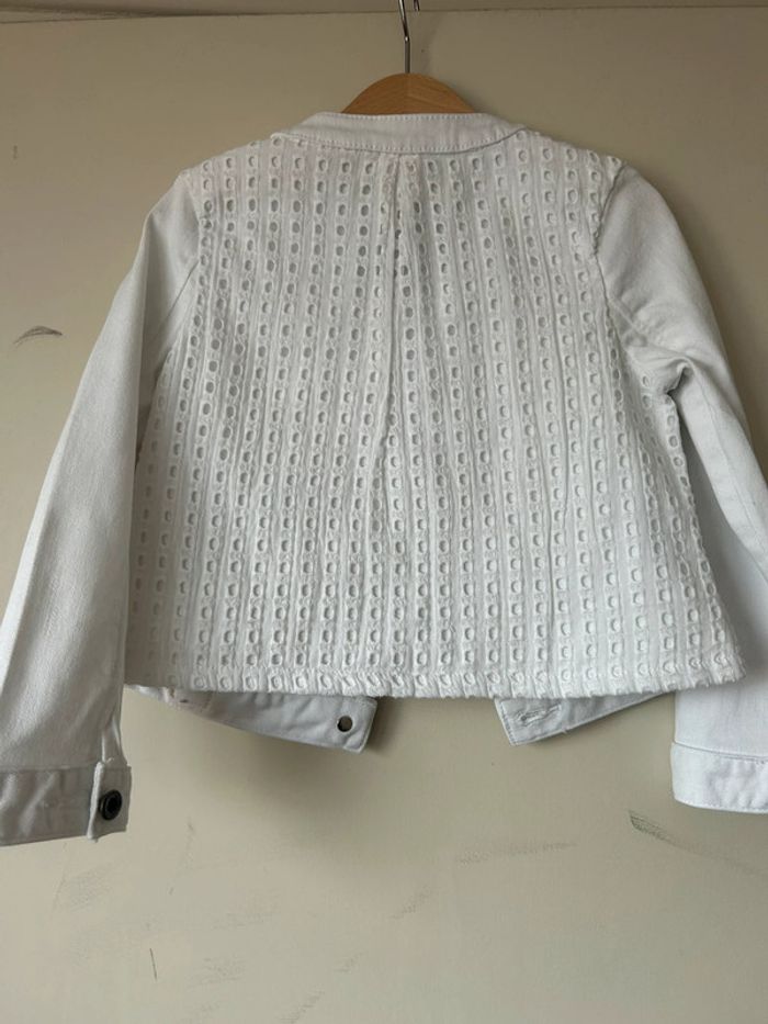 Veste en jean blanc ikks - photo numéro 3