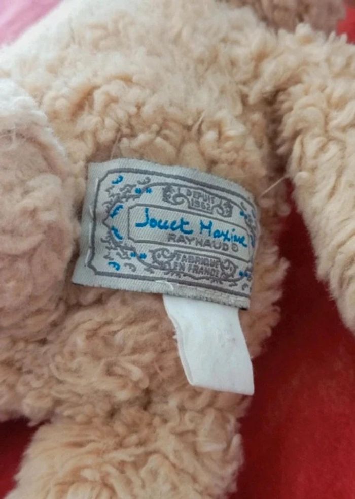 Peluche vintage lapin beige , jouet Maxime, Raynaud - photo numéro 6