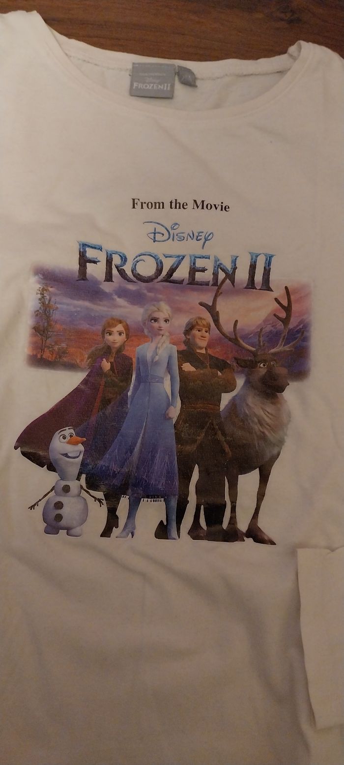 Tee-shirt reine des neiges 10 ans