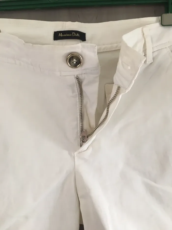 Short blanc cassé Massimo Dutti T.36 - photo numéro 4