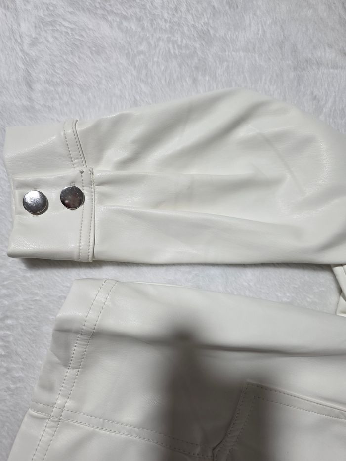 Veste en cuir blanche - photo numéro 3