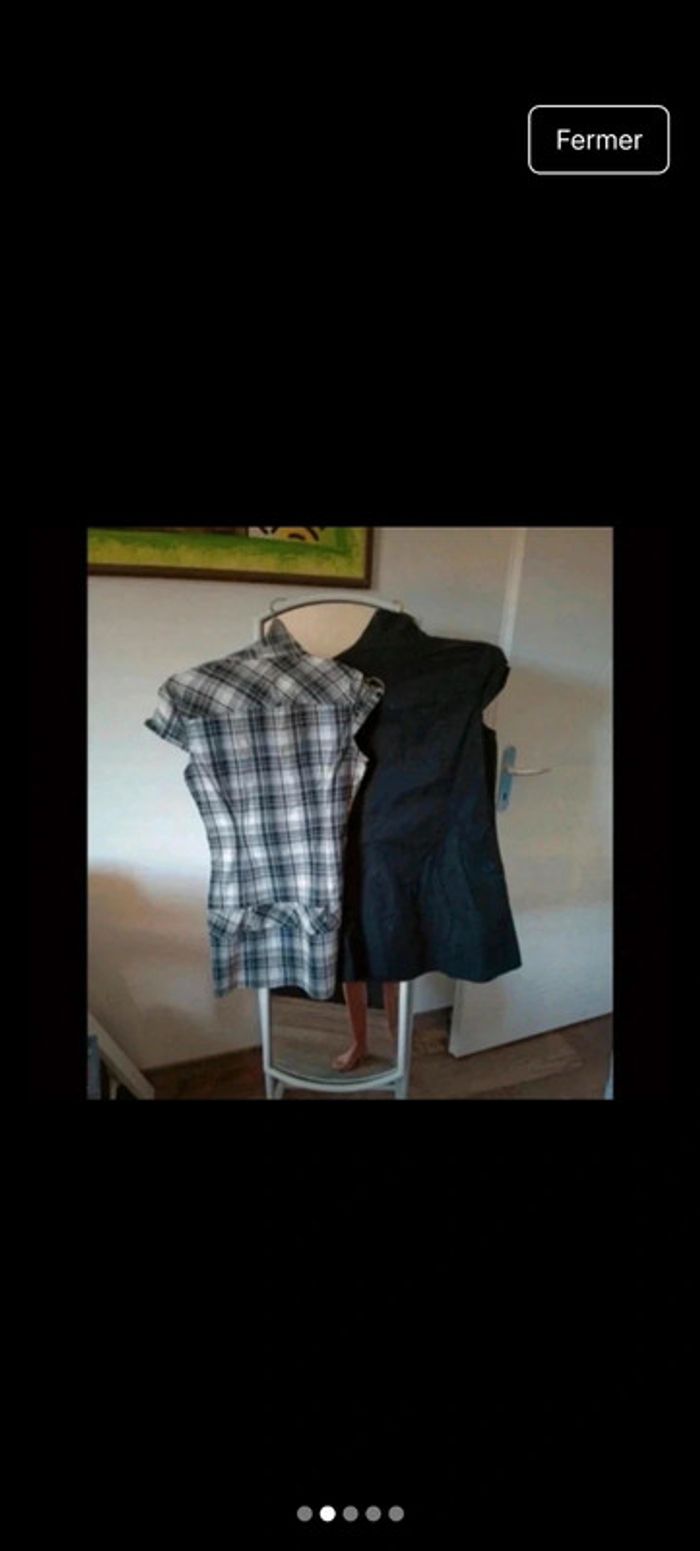 Lot de 2 tuniques chemise - photo numéro 2