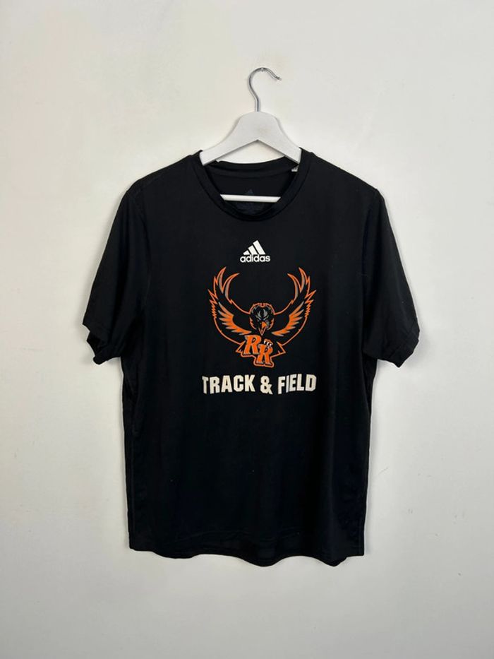 T-shirt Homme Adidas Noir et Orange | Taille L | Très Bon État | #TM85
