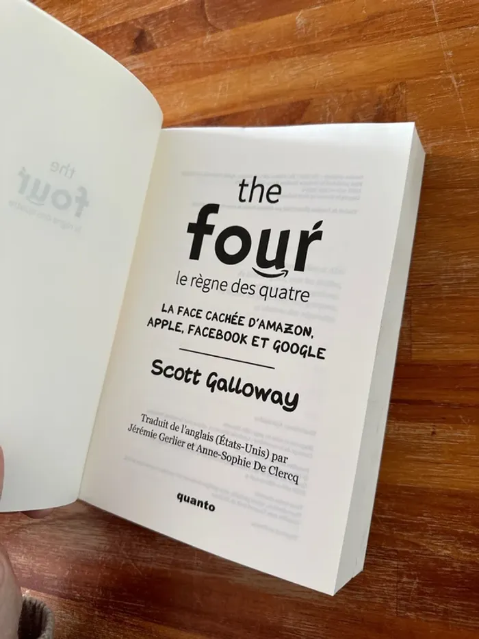 Livre the four le teigne des quatre la face cachée d’Amazon, Apple, Facebook et Google - photo numéro 7