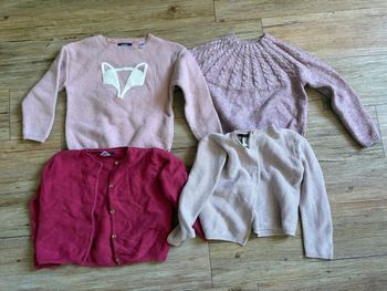 Lot 4 pull / gilet okaidi 4 ans