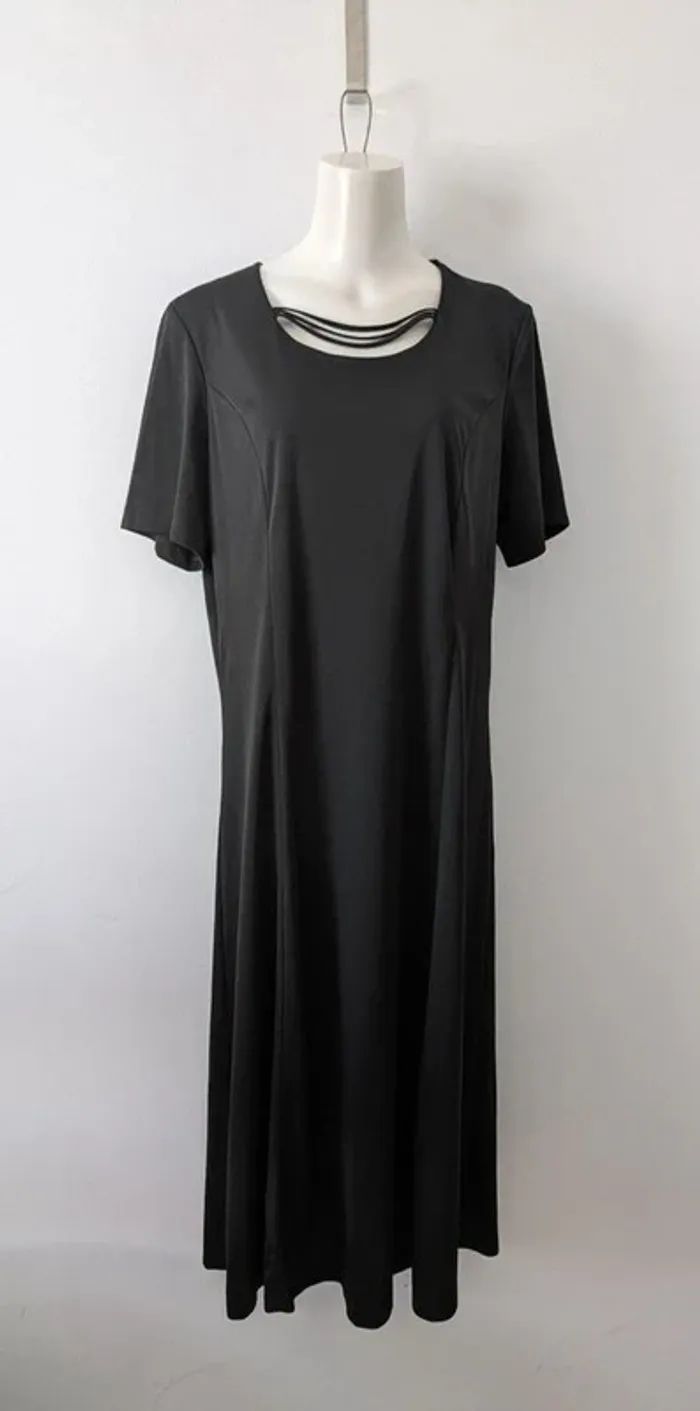 Robe noire longue - Mariella Gelli styliste - taille 46