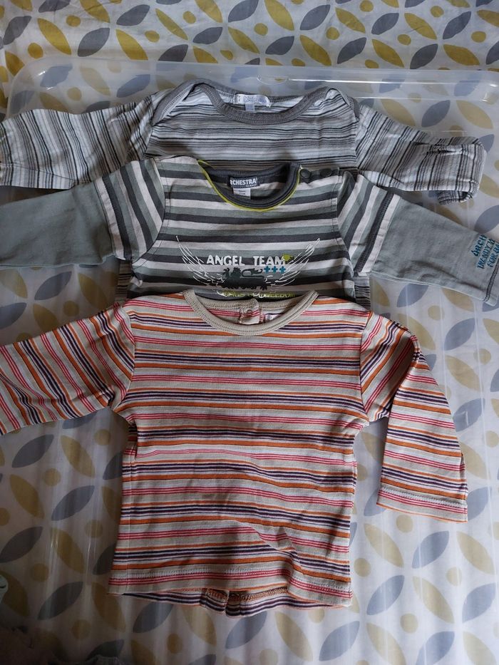 Lot tee shirt manches longues