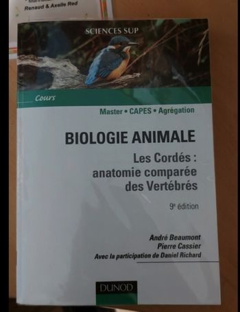 Livre veto biologie animale