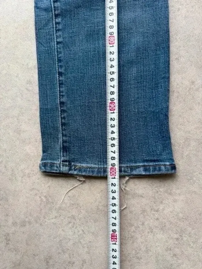 Jeans Levi's 505 W36 FR46 coupe droite bleu Femme Women pan559b - photo numéro 4