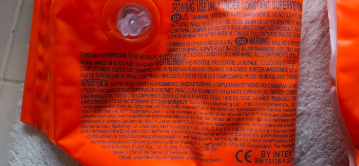 Brassards piscine Intex - photo numéro 3