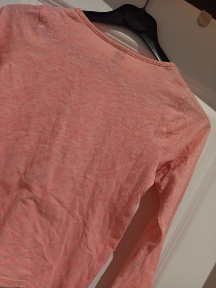 🔝 Tshirt manches longues Orchestra rose imprimé en coton et polyester taille 10 ans 140 cm - photo numéro 4