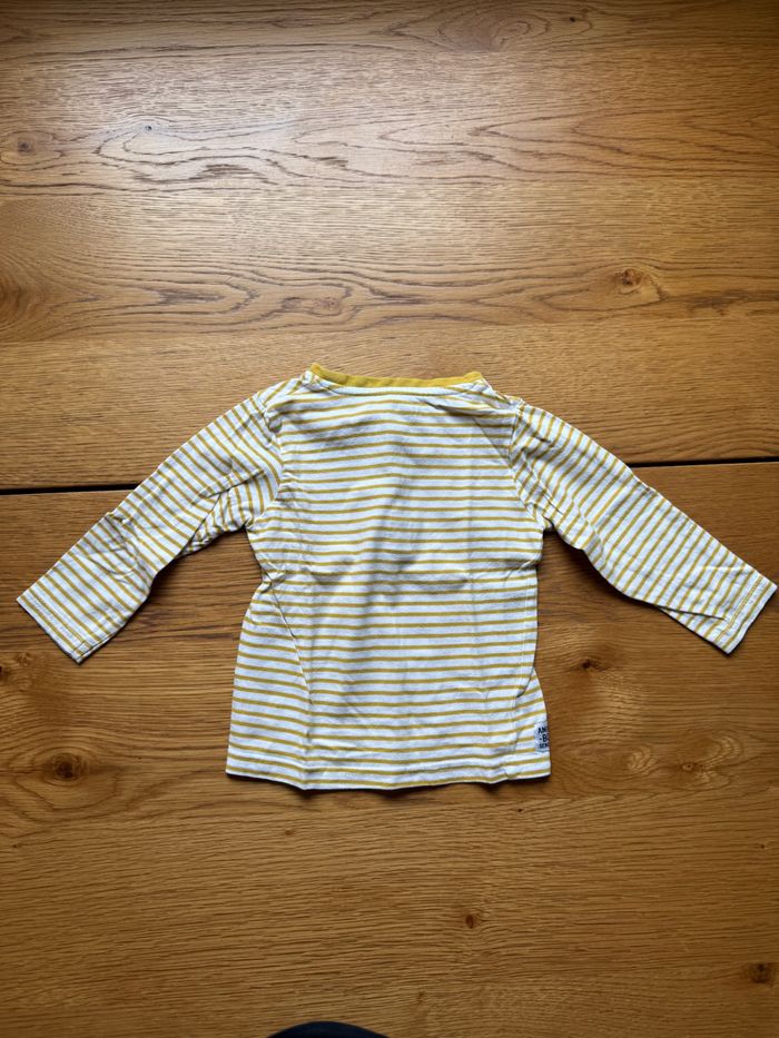 T-shirt Manches Longues Marinière Gémo Bébé 18 Mois – Très Bon État – Réduction sur Lot - photo numéro 2