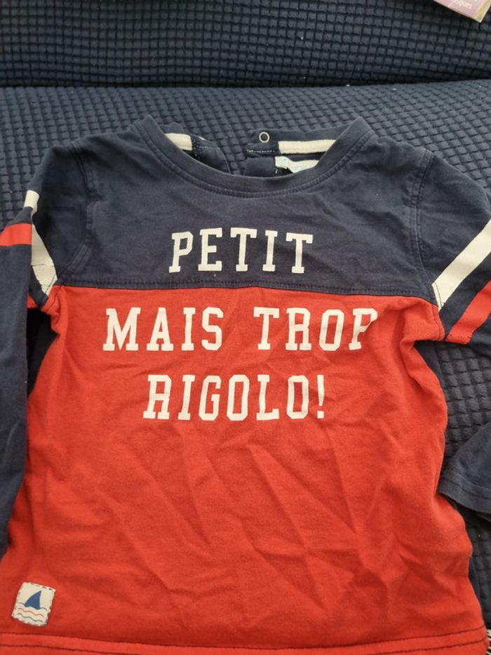 Tee-shirt manches longue 92cm - photo numéro 2