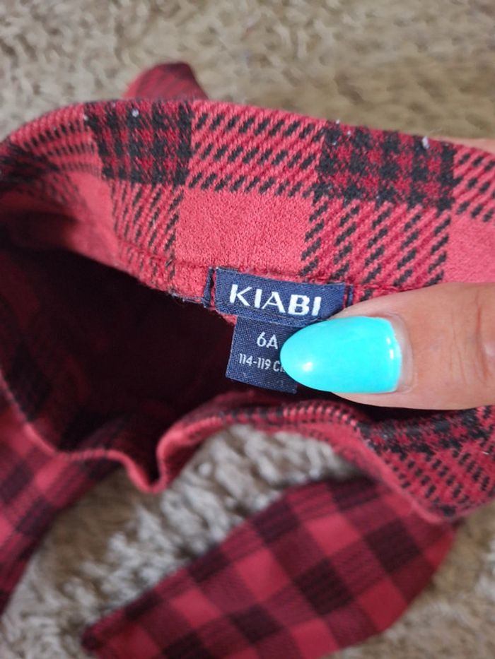 Legging rouge et noir kiabi 6 ans style rock fille - photo numéro 3
