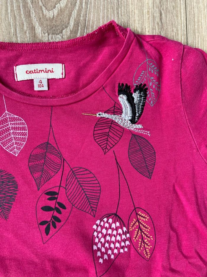 Tee shirt manches longues catimini 4 ans - photo numéro 2