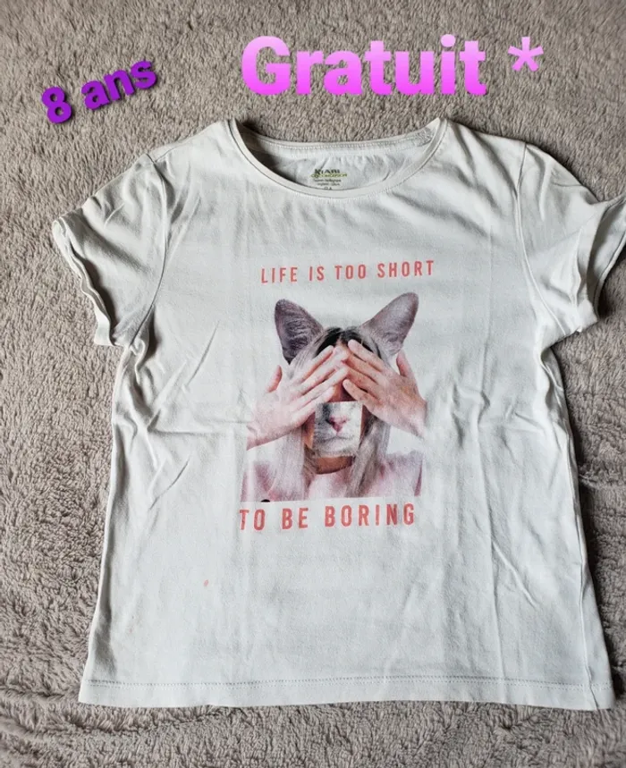 Lot de 12 t-shirts taille 8 ans - photo numéro 9