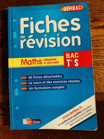 Fiche révision math bac TS