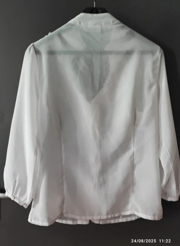Chemisier blanc brodé Together T38 - photo numéro 2