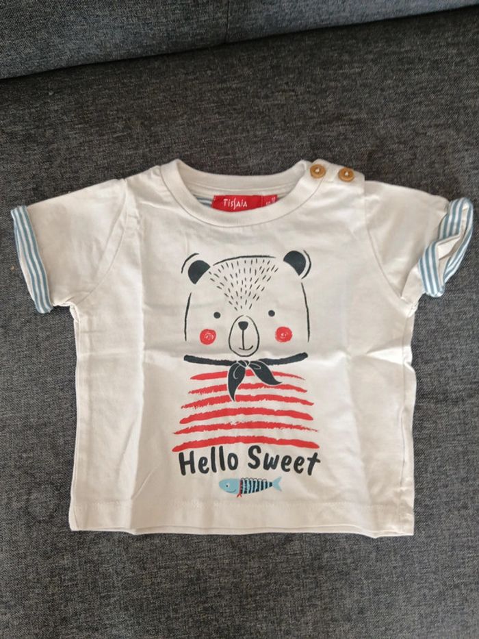 Lot 7 t-shirt 6mois - photo numéro 5