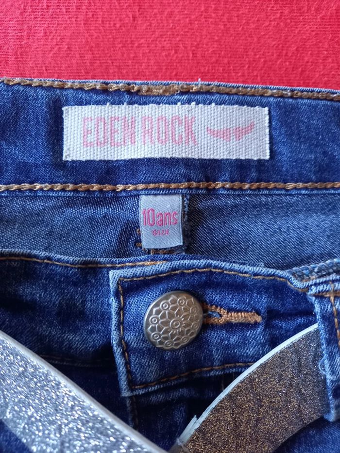 Short jeans fille 10 ans - photo numéro 3