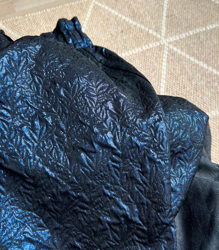 Deadstock - Short taille haute bleu nuit irisé Whimsical Goth - Taille S - photo numéro 4