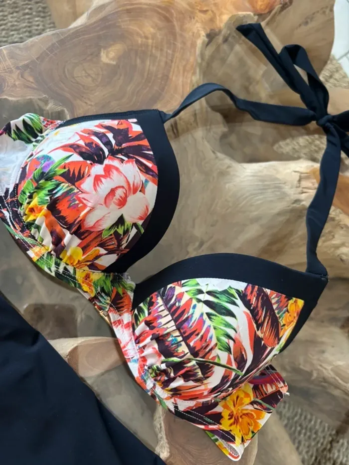 Maillot de bain 2 pièces Aubade fleurs 36 - photo numéro 4