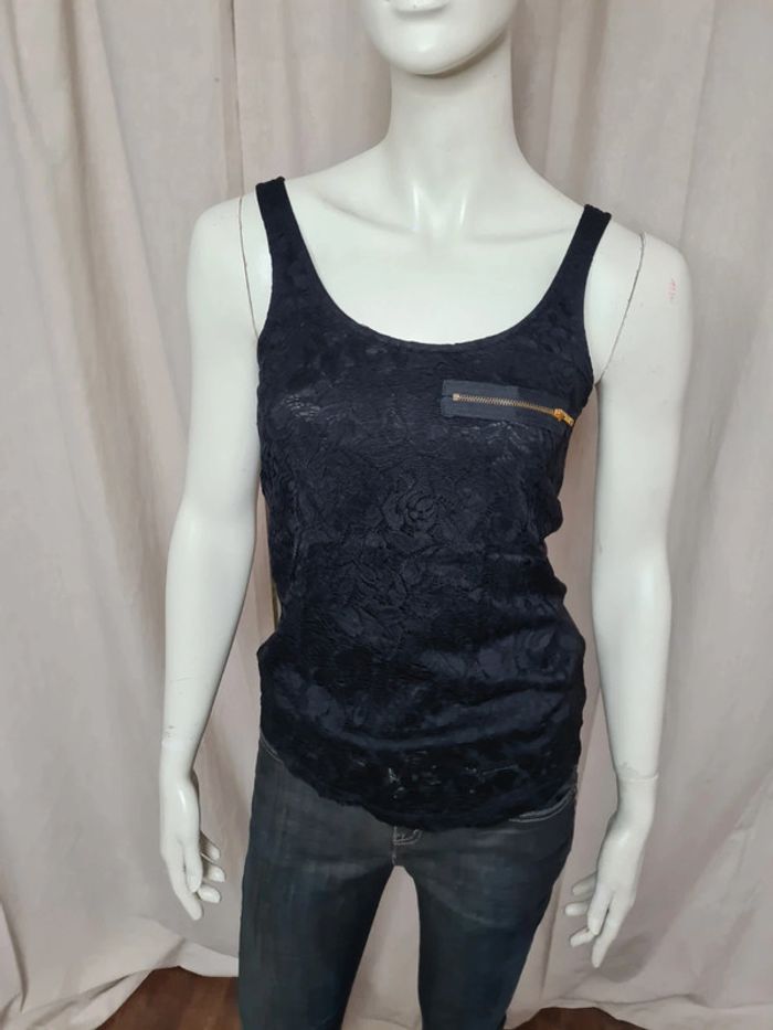 Débardeur dentelle noir 36