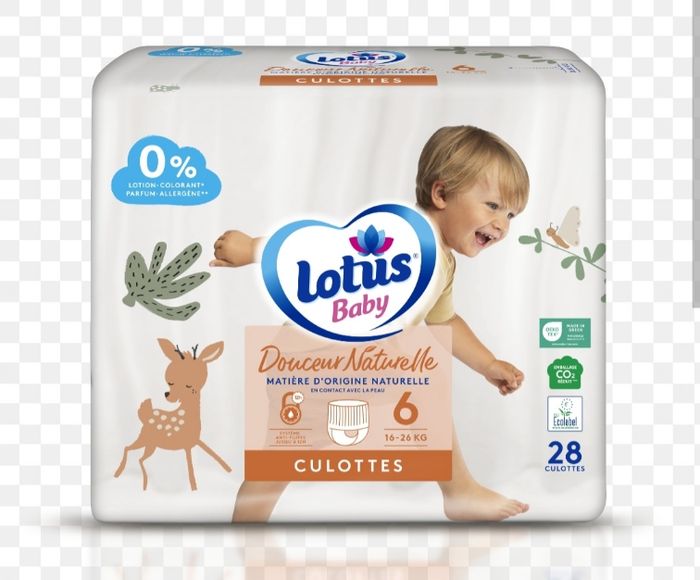 Sachets 28 couches culottes lotus taille 6