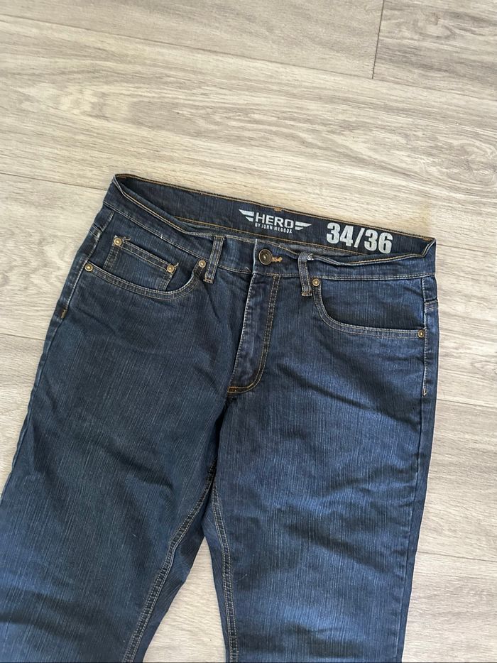 Jean denim droit bleu marine Hero T34/36 44FR - photo numéro 2