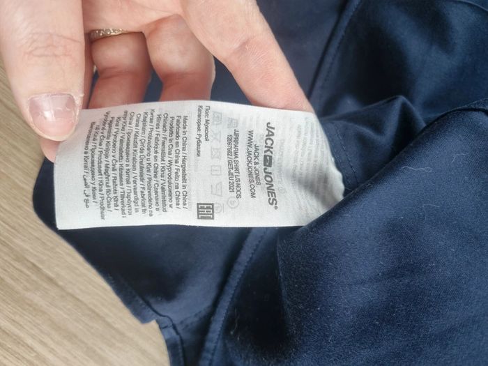 Chemise bleue Jack & Jones Homme Taille Xl - photo numéro 4
